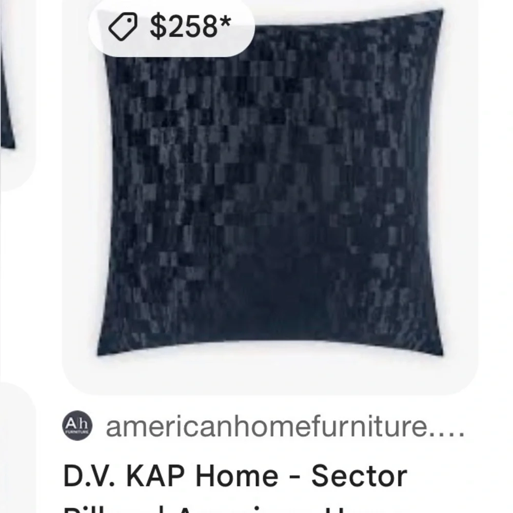 D.V. Kap Home Navy Accent Pillows 2